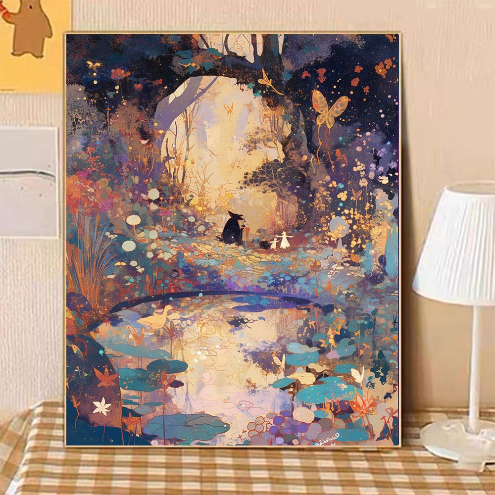 Verzauberte Abendlandschaft Leinwandkunst Brehn