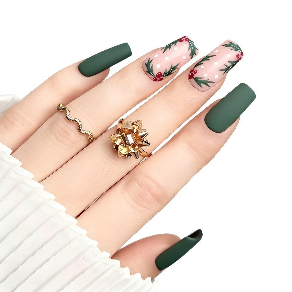 Kunstnagelset mit eleganten Weihnachtsmotiven Brehn