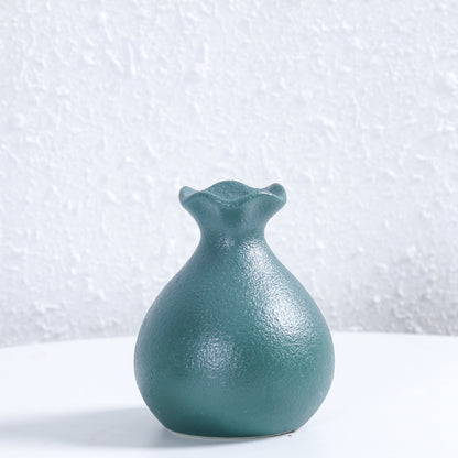 Einzigartige gebogene keramische Blumenvase Brehn