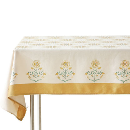 Wasserabweisende rechteckige Tischdecke mit Paisley-Muster und beschichteter Baumwolloptik Brehn