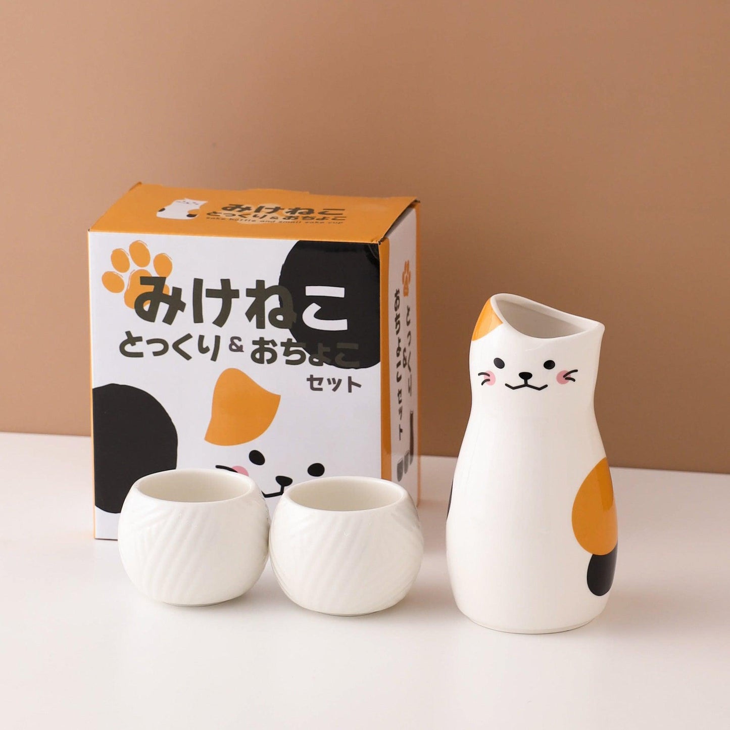 Japanisches Keramikkätzchen Sake Sets | Brehn