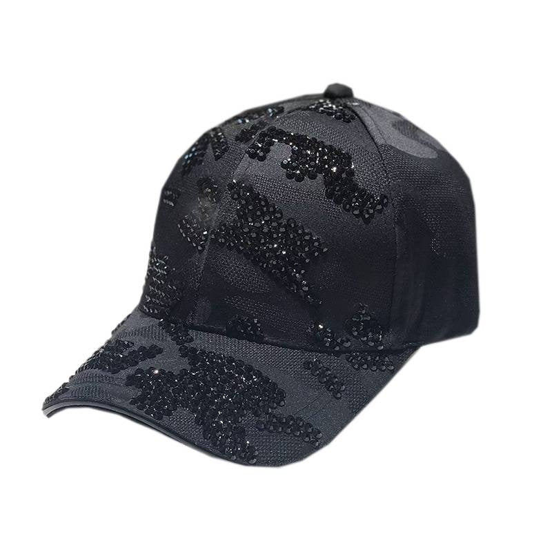 Damen verziertes Pailletten-Baseballcap Brehn