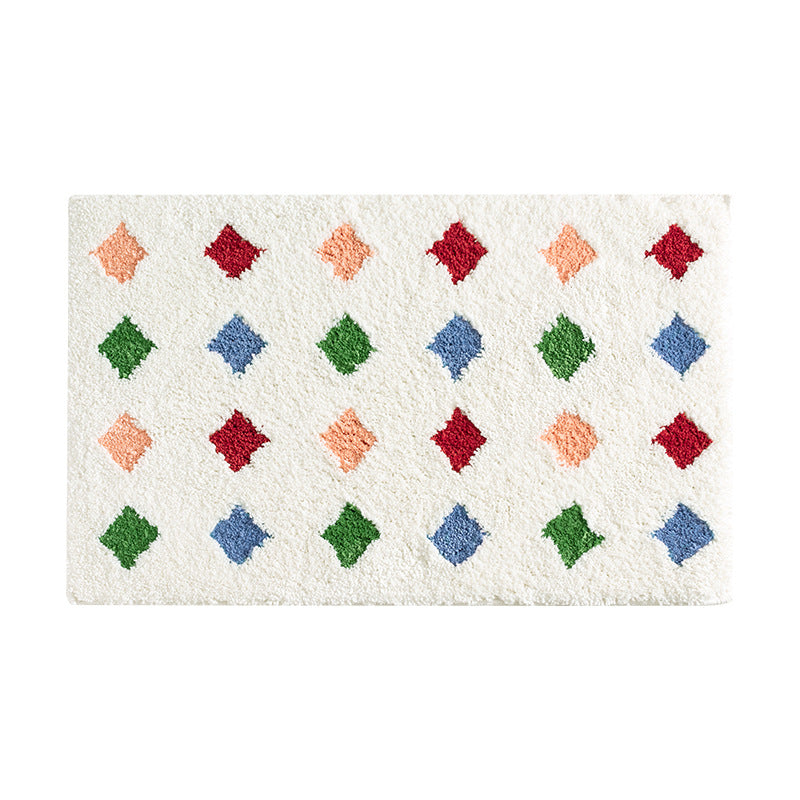 Modernes Streifen-Badvorleger mit reliefiertem Hochflor und rutschfester Latexbasis Brehn
