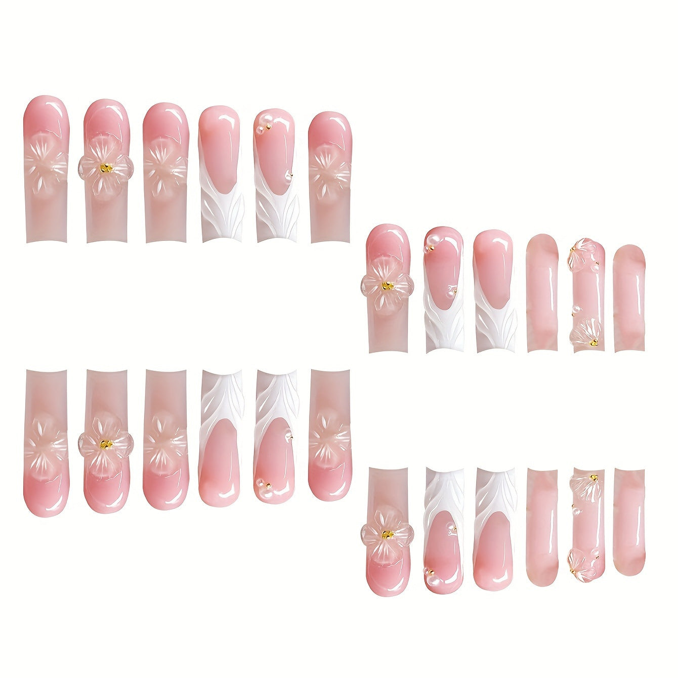 Dekorativer Press-On Nagelset Brehn