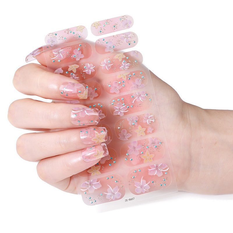 Dekorative Glitter-Nagel-Wraps