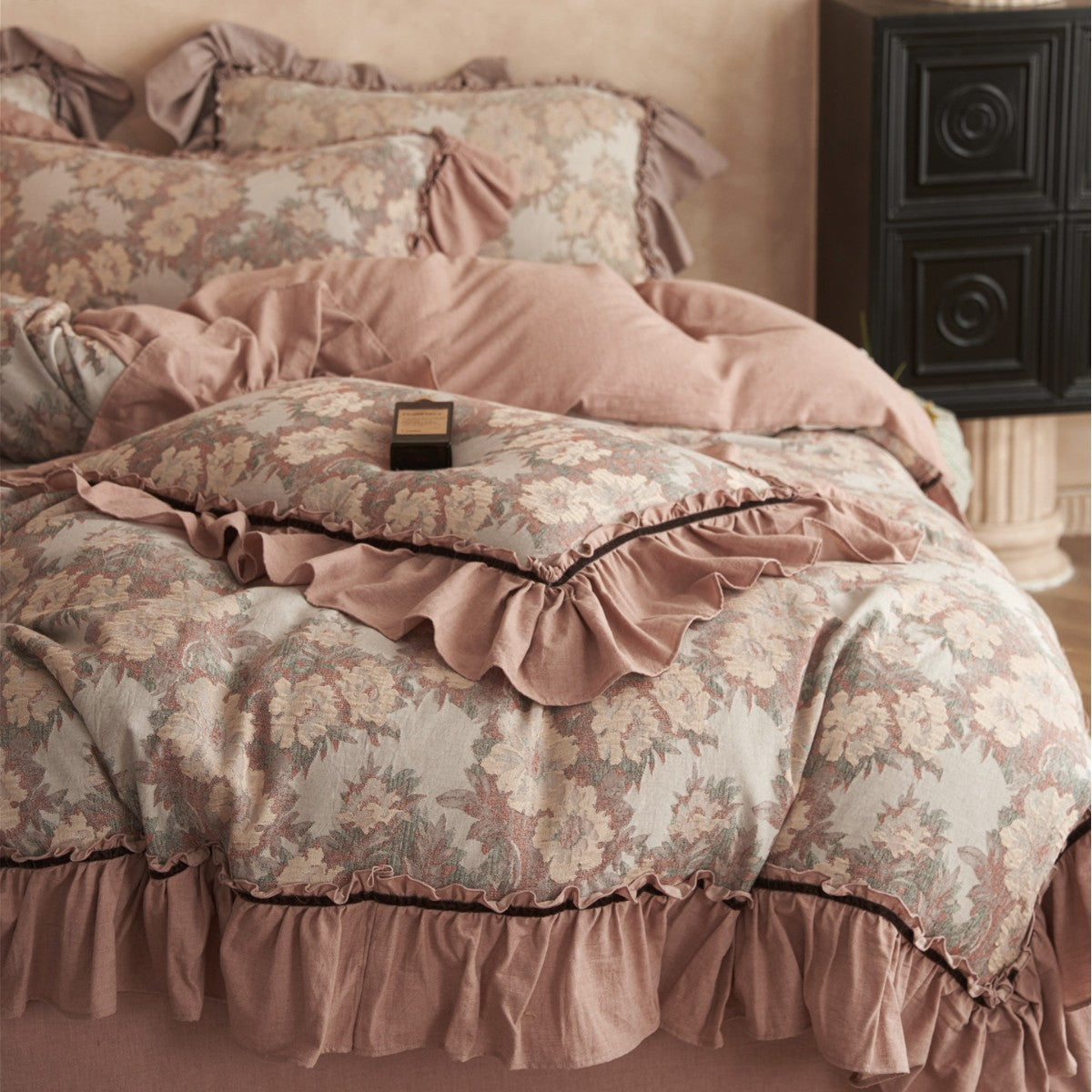 Rüsch Floral Jacquard Bettbezug Set