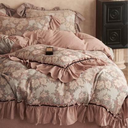 Rüsch Floral Jacquard Bettbezug Set