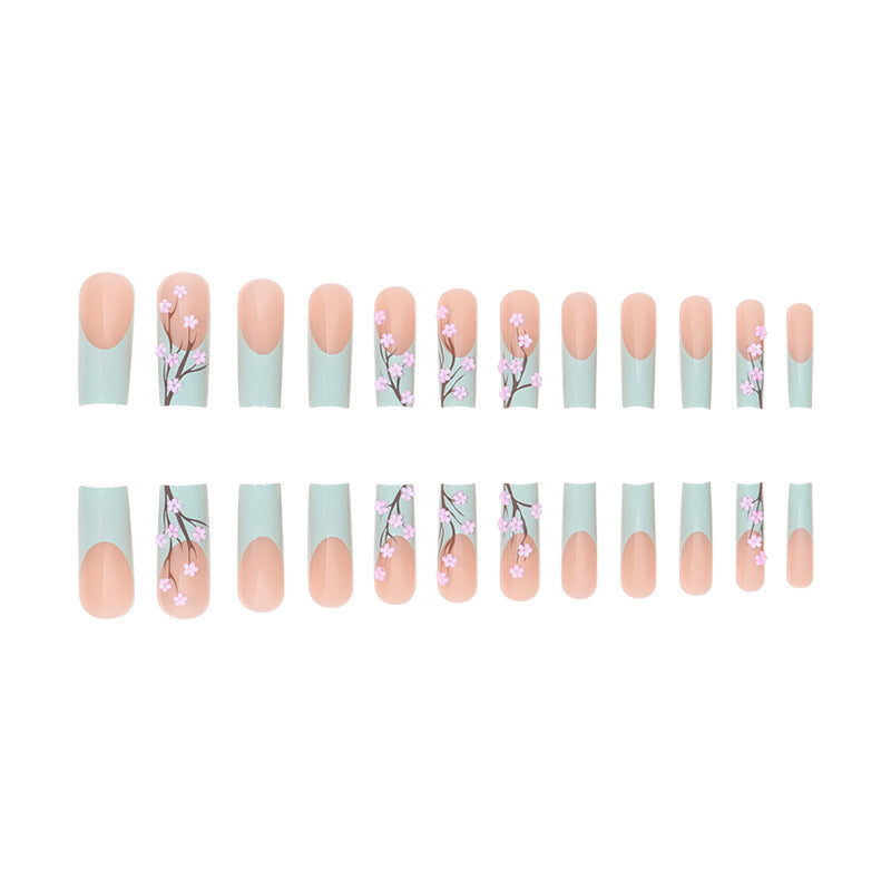 Floral Blossom Stiletto Press-On Nails Brehn