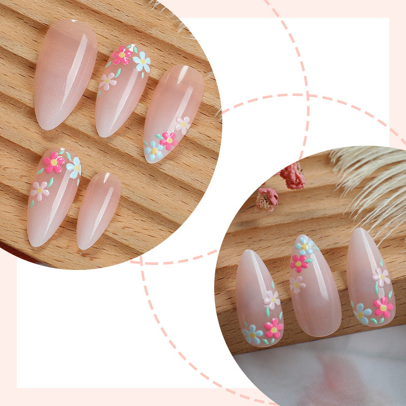 Floral Decorative Press-On Nail Set Brehn 1788496020