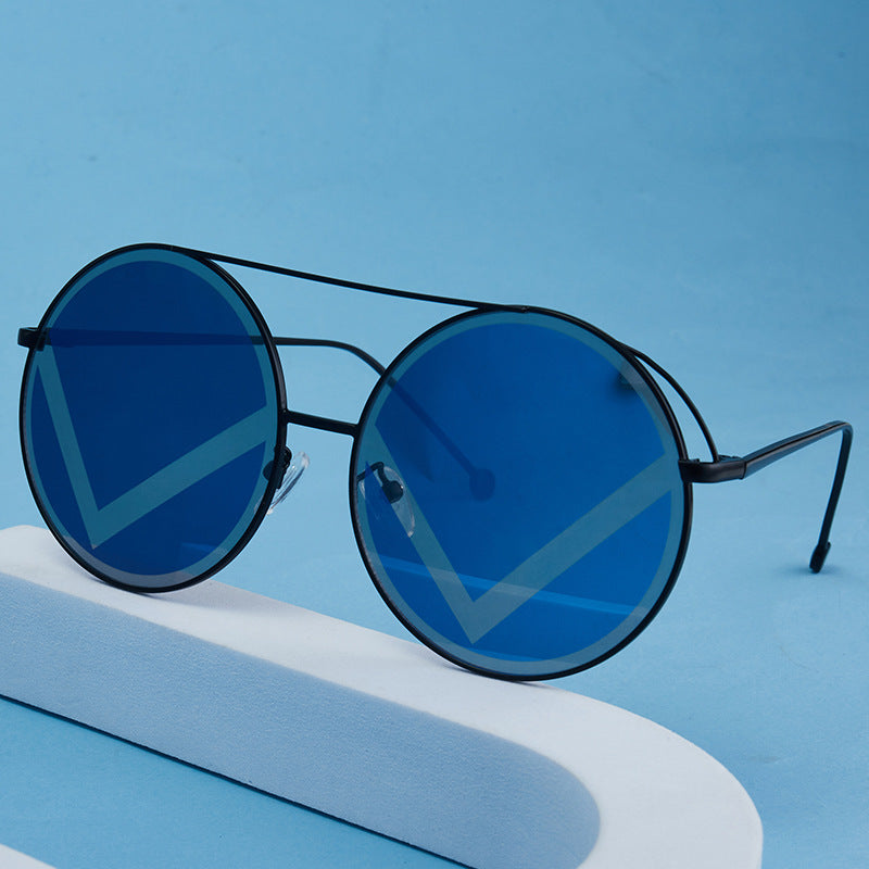 Damen modische runde Sonnenbrille Brehn