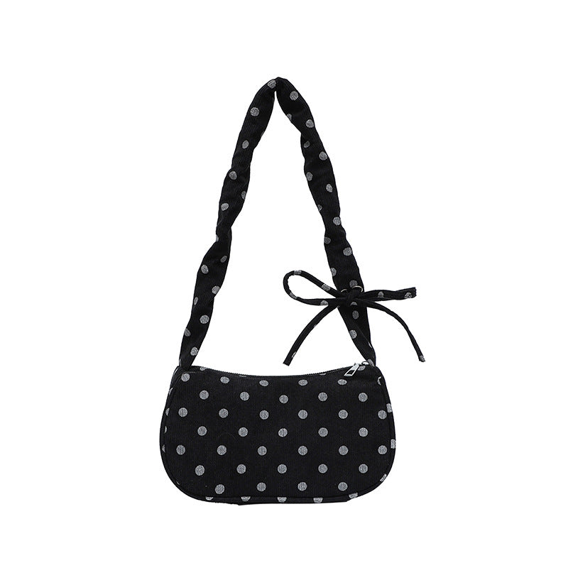 WoVintage Polka Dot Umhängetasche Brehn