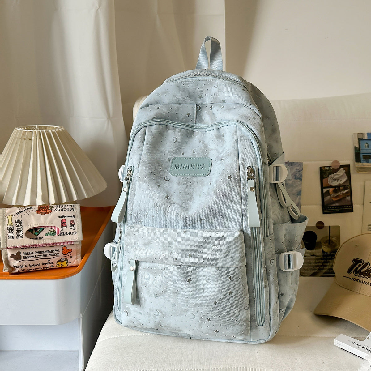 Trendige Sterne und Monde Muster Rucksack Brehn
