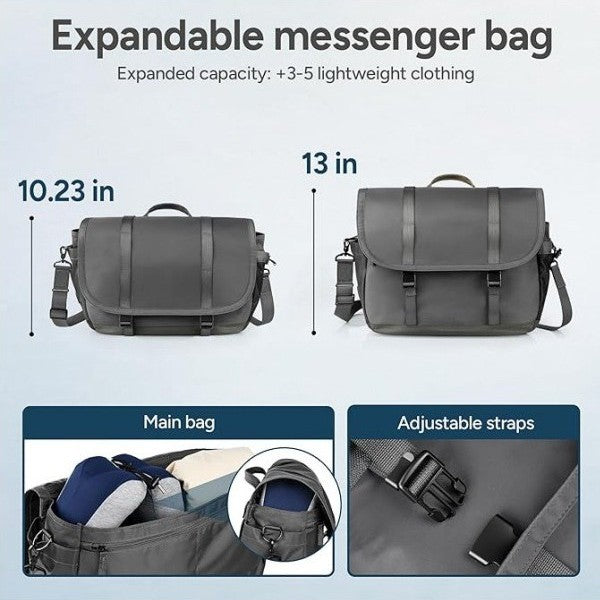 Messenger-Tasche mit Verstellbarem Schulterriemen Brehn