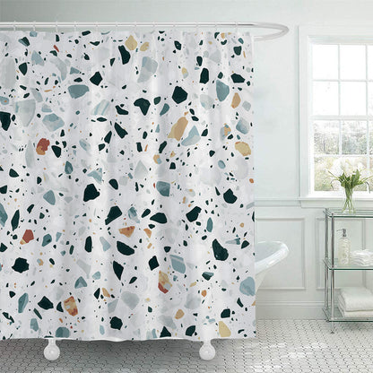 Stylische Terrazzo-Print-Duschvorhang Brehn