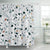 Stylische Terrazzo-Print-Duschvorhang Brehn