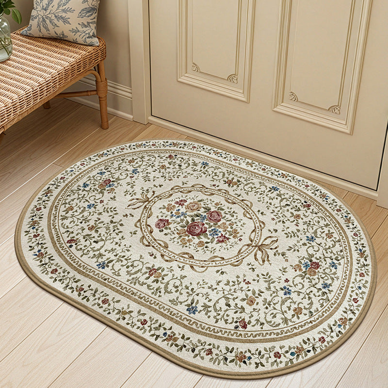 Elegante Blumendesign Teppich Brehn