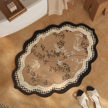 Elegante Vintage Blumenmuster Bereichsmatte
