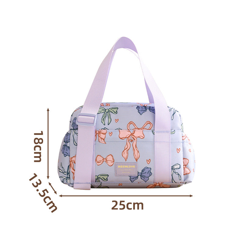 Isolierte Lunch-Tasche mit süßem Schleifen-Design Brehn