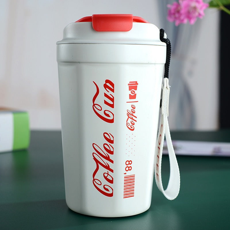 Damen isolierter Kaffeebecher mit praktischer Tragevorrichtung Brehn