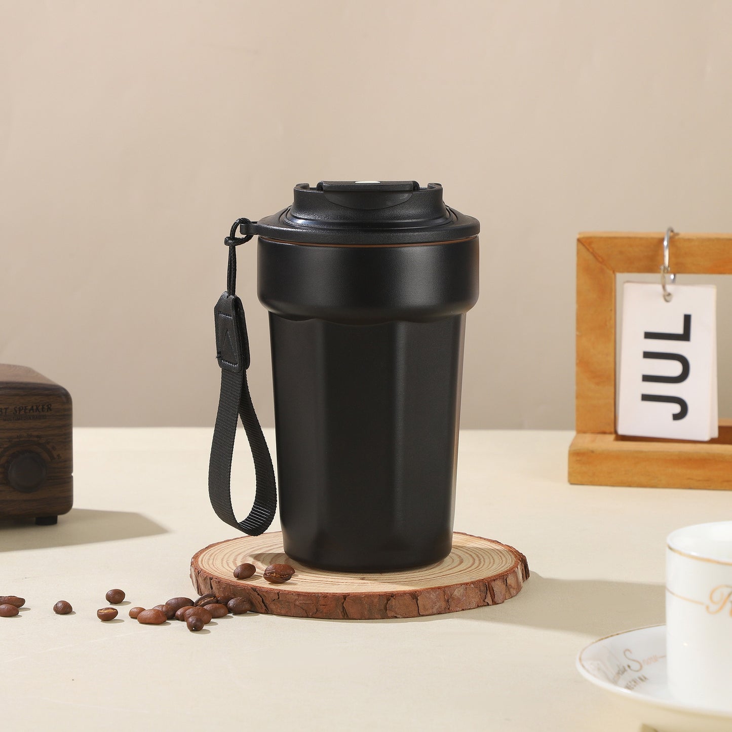 Damen Isolierbecher mit griffigem Tragegurt Brehn