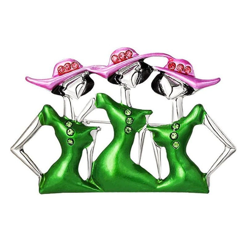 Künstlerische Figurinen Brosche Brehn