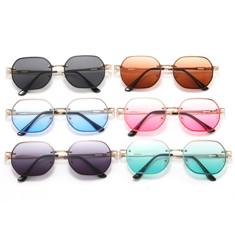 Damen Designer-Sonnenbrille im modernen Achteck-Design Brehn