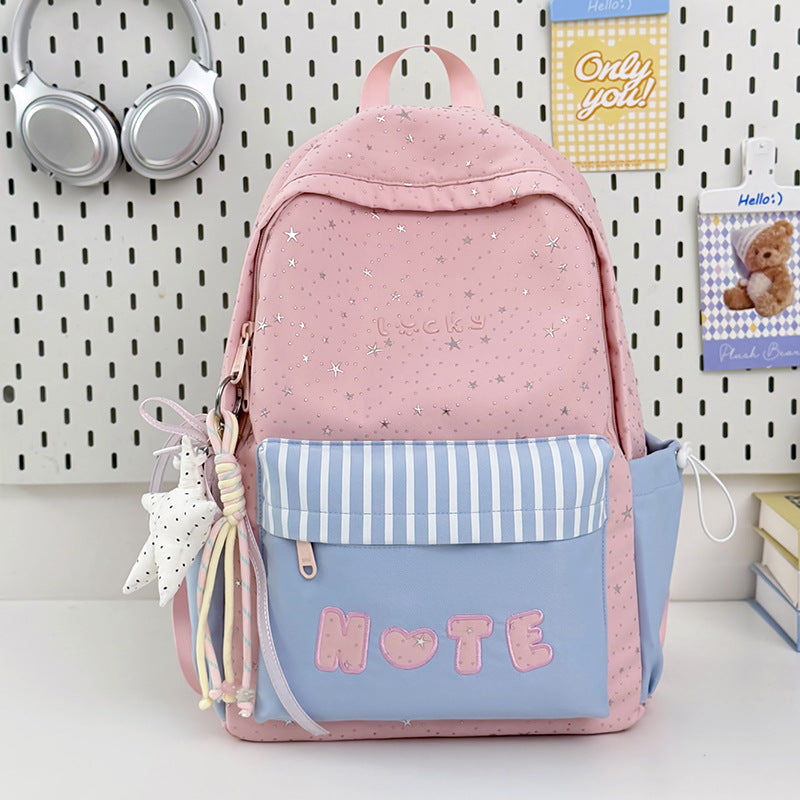 Verspielter Sternen-Print Rucksack
