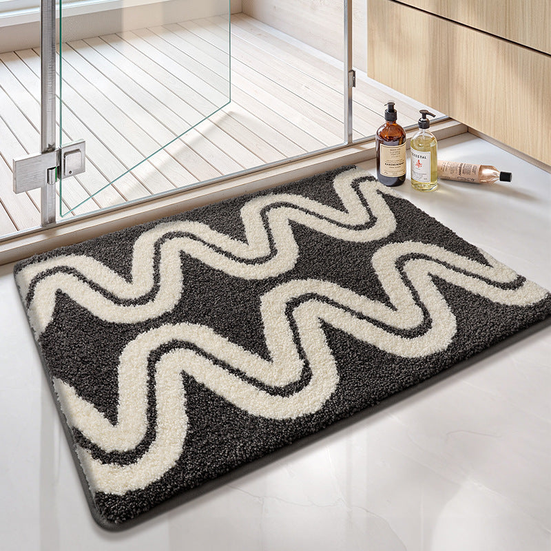 Absorbierender geometrischer Muster-Badematte