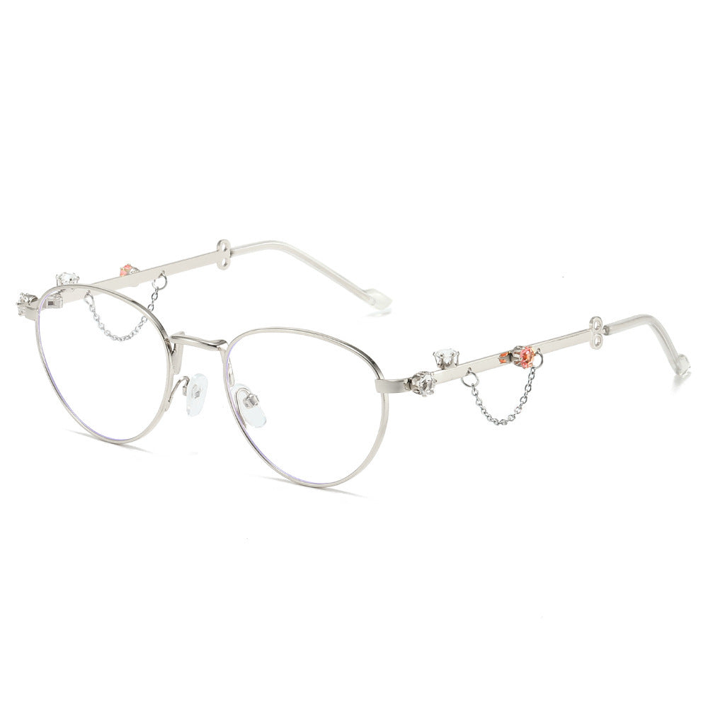 Dekorative Strass Katzenaugen-Sonnenbrille Brehn