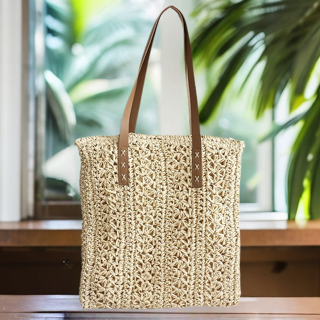 Handgefertigte Strandtasche Im Modernen Makramee-Stil Brehn