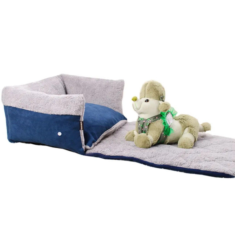 Gemütliches gestepptes Hundebett