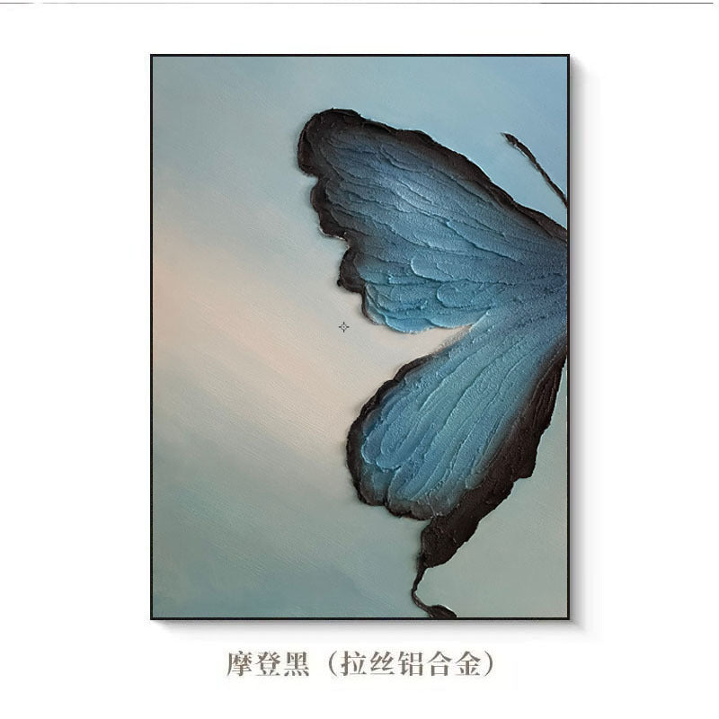 Texturierte Schmetterling-inspirierte Leinwandkunst