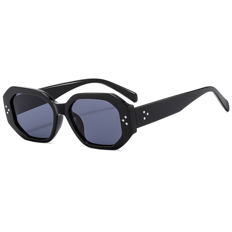 Damen Modische Sonnenbrille im markanten, achteckigen Design Brehn