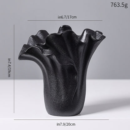 Künstlerische Keramikwellenvase