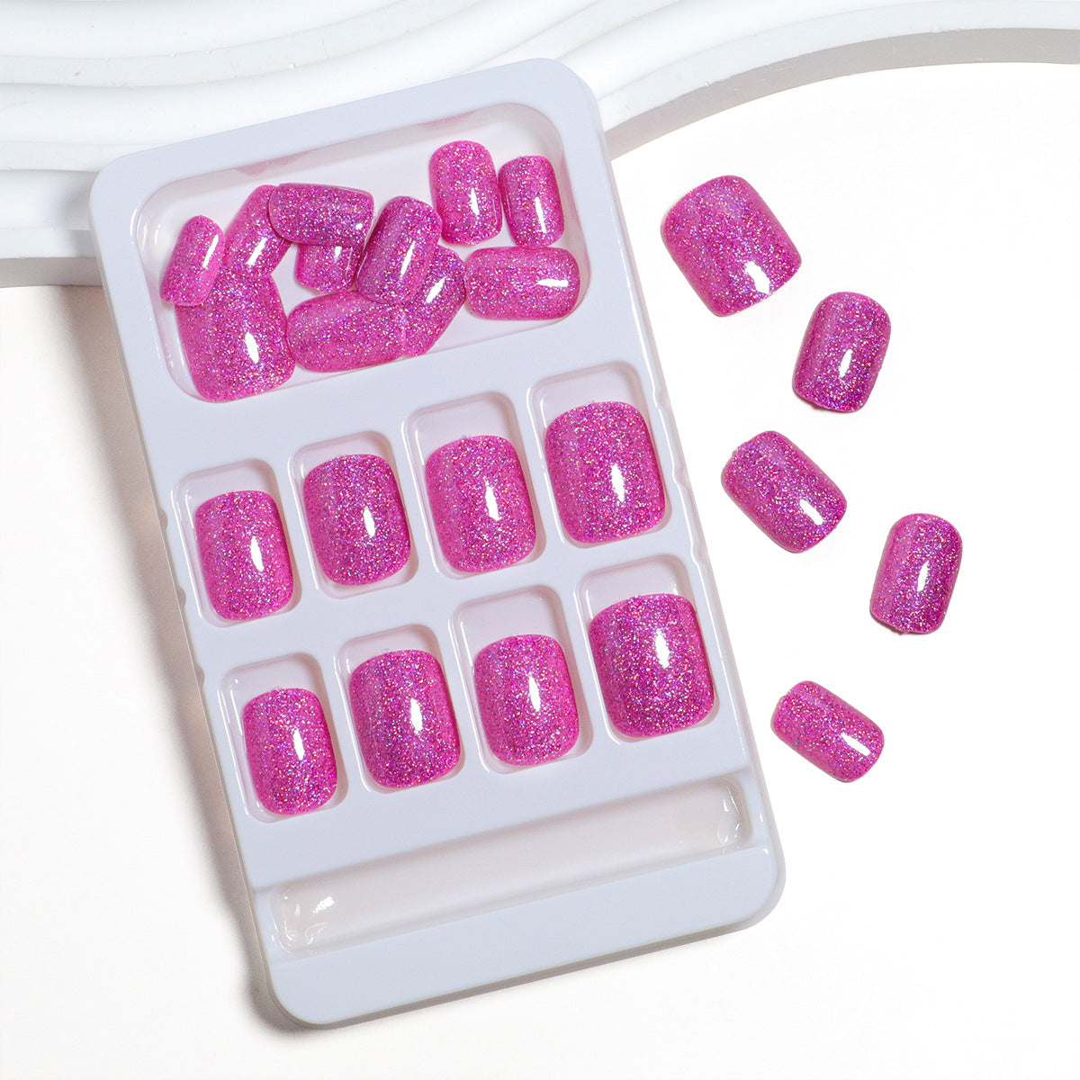 Glitzernde Press-On-Nagelspitzen Brehn