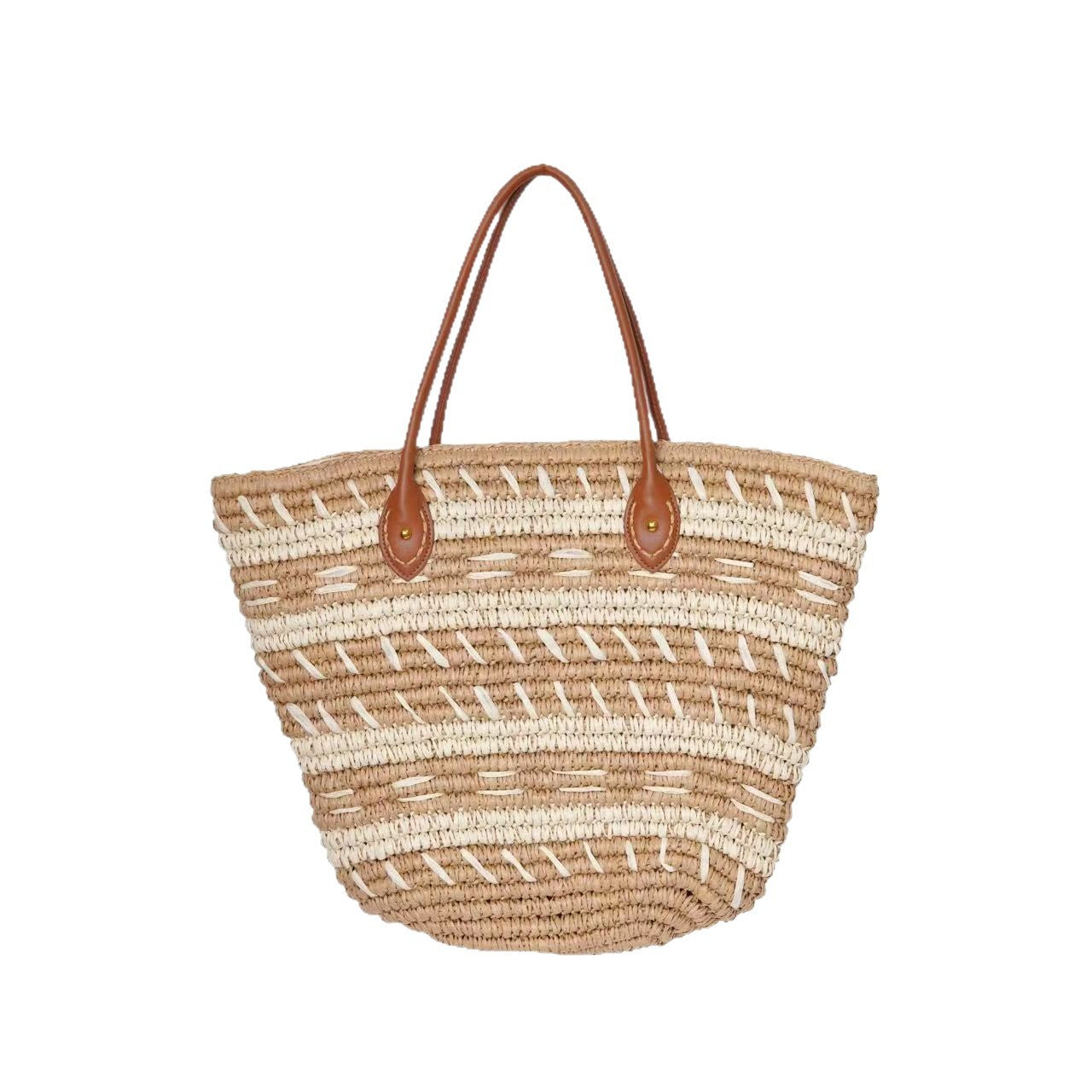 Bast-Strandtasche mit Elegantem Strukturdesign Brehn