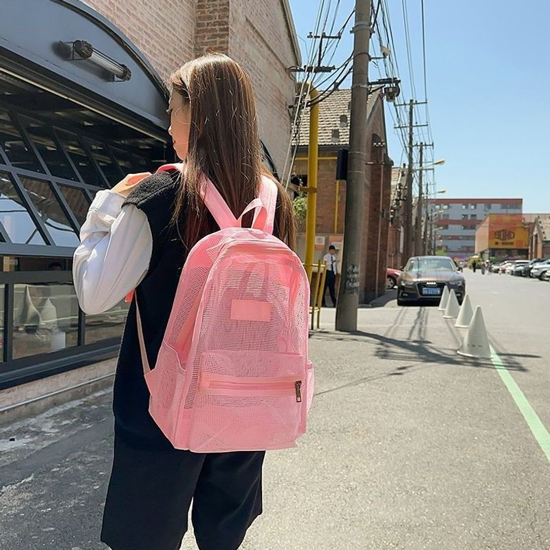Stylische Mesh-Rucksack Brehn
