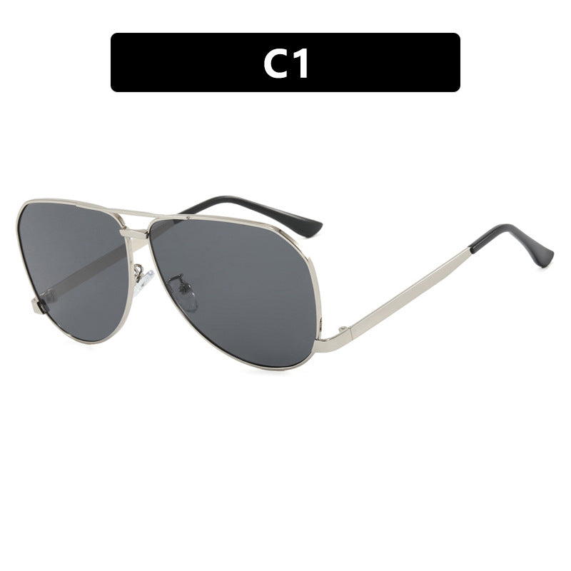 Damen Flugzeug-Sonnenbrille mit modernem Metallrahmen und polarisierten Gläsern Brehn