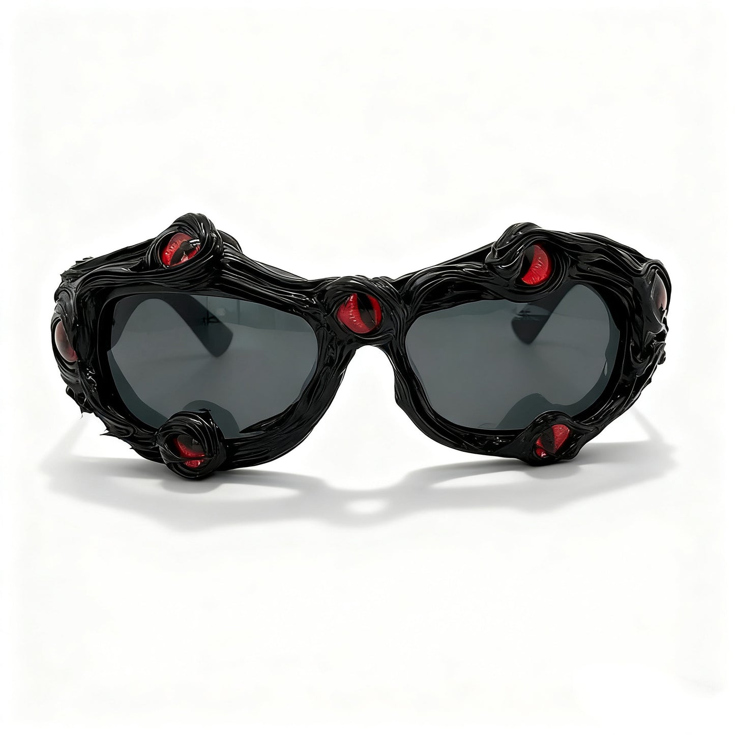 Damen kreative Designer-Sonnenbrille mit extravaganten 3D-Elementen Brehn