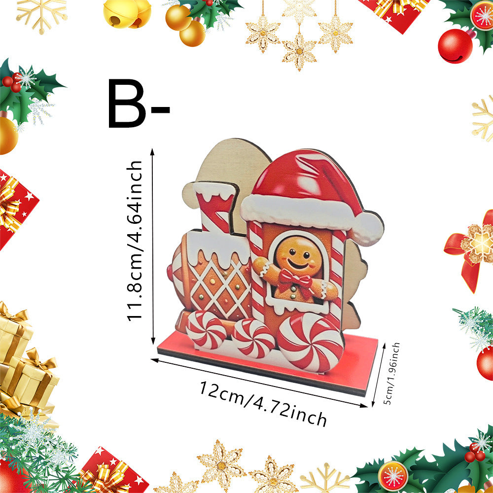 Weihnachtsdeko mit Lebkuchenhaus Motiven Brehn