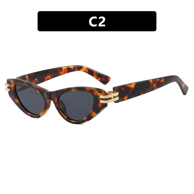 Damen Cat-Eye Sonnenbrille mit luxuriösen Akzenten Brehn