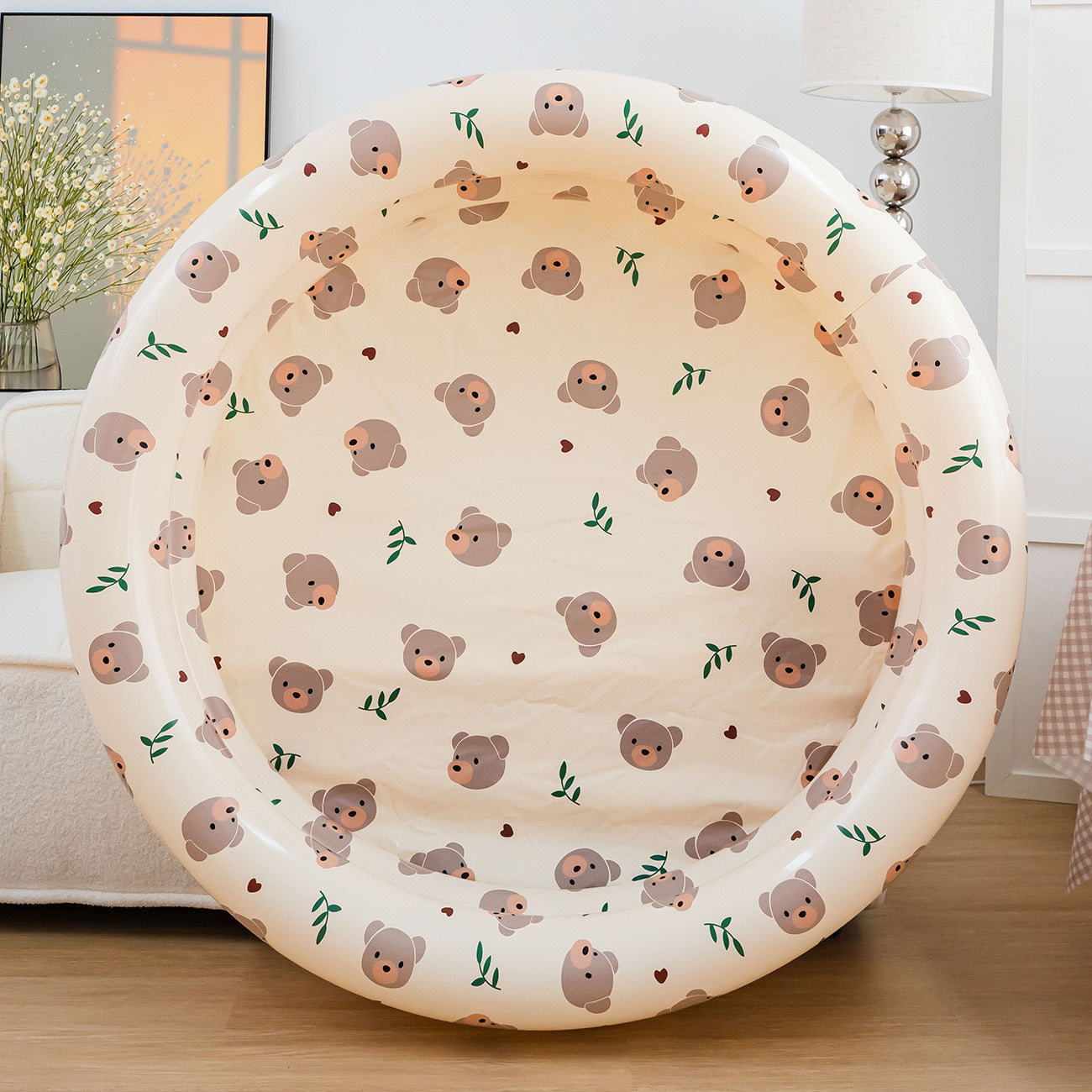 Damen aufblasbares Planschbecken mit buntem Meeresdesign Brehn