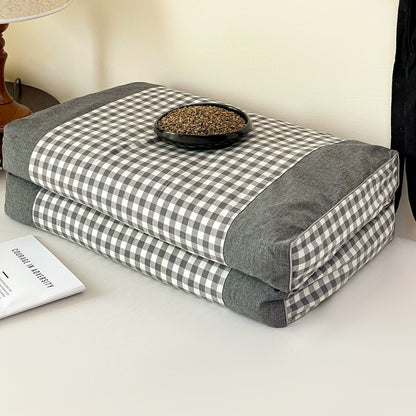 Damen Kuschelige Zierkissen mit Gingham-Muster Brehn