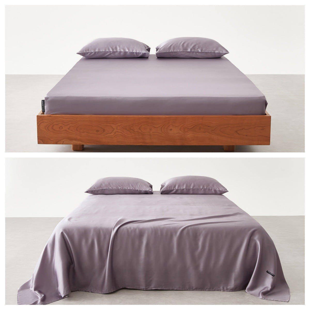 Premium Satin Bettlaken Set