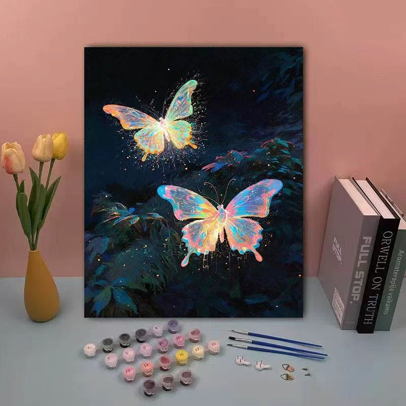 DIY Schmetterling Malen nach Zahlen Set Brehn