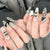 Kreatives thematisches Press-On-Nägel-Design Brehn