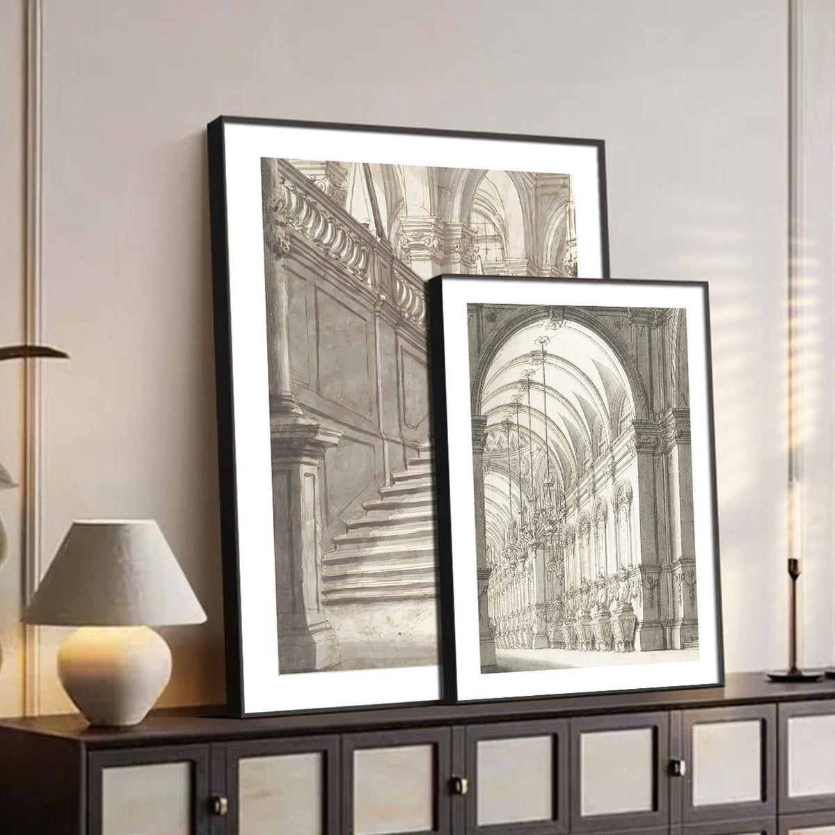 Architektonischer Kunstdruck für Wohnkultur