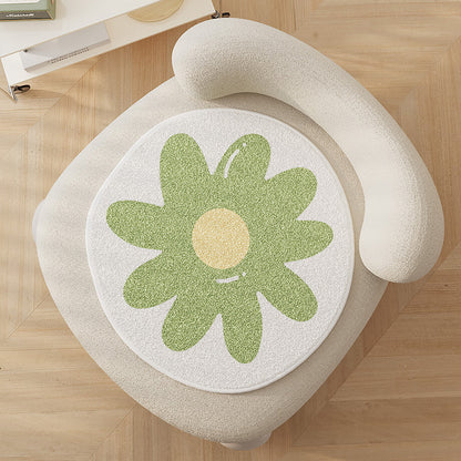 Acorn-Shaped Plush Chair Seat Cushion Pad with High-Pile Tufted Surface