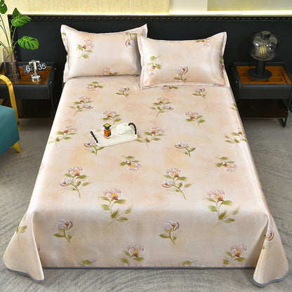 Damen edles Bettüberwurf aus hochwertigem Stoff mit floralen Motiven Brehn