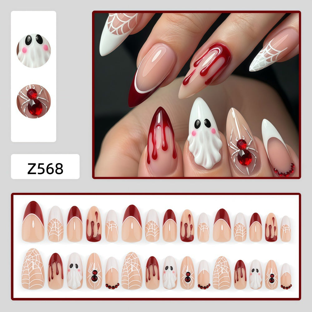 Halloween Kunstnagelset mit Gruselmotiven Brehn